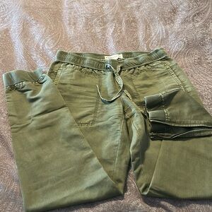 Marrakech Jogger Pants Green Cargo Pockets Rayon
Blend Pull On Drawstring